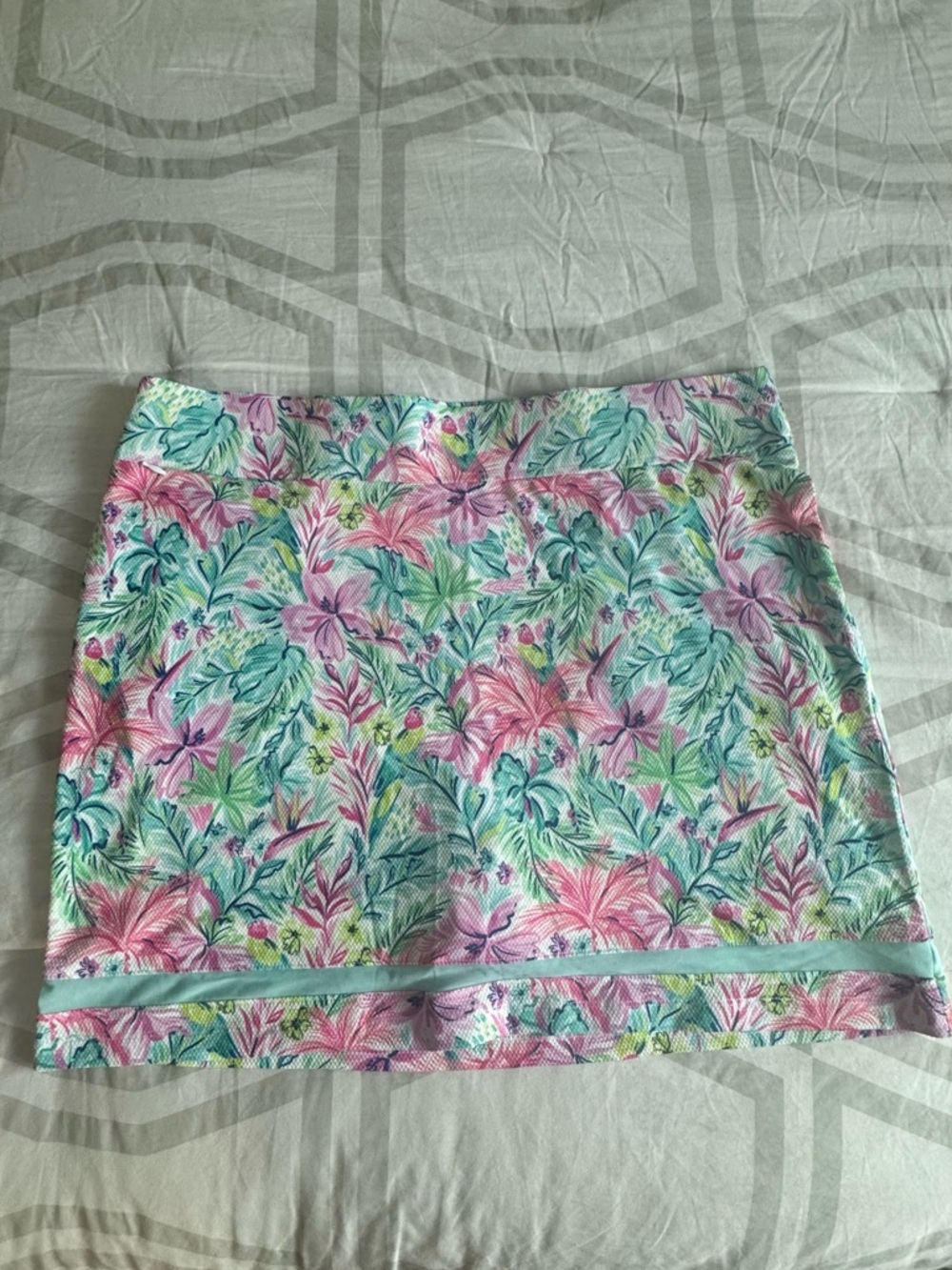 Floral Print Women’s Skort - Pastel Pink & Mint